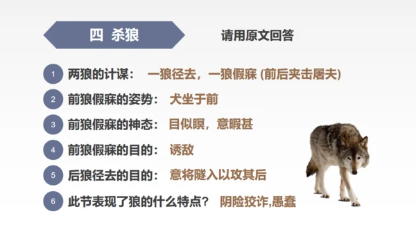 蒲松龄《狼》语文教学通用PPT教学课件