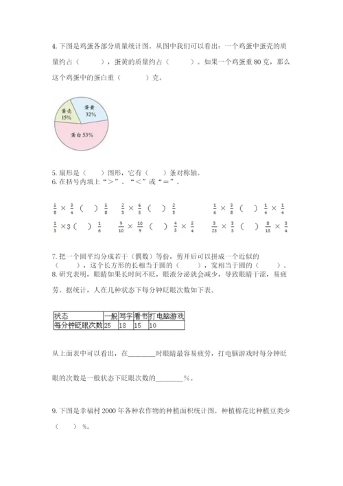 2022六年级上册数学期末测试卷（各地真题）word版.docx