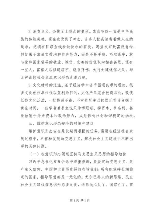 意识形态工作方面存在问题.docx