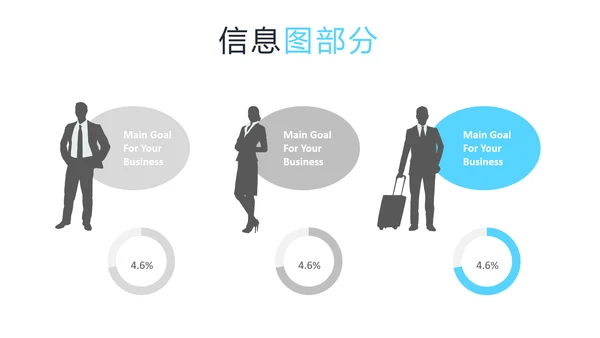 现代蓝色创意设计公司简介商务PPT模板
