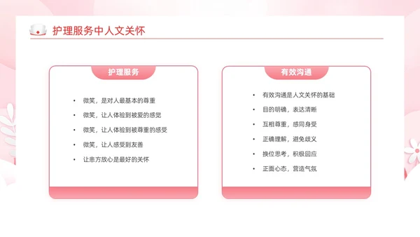 粉色剪纸风护理人文关怀医学护理动态PPT