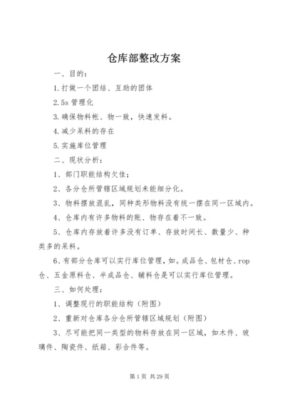 仓库部整改方案.docx