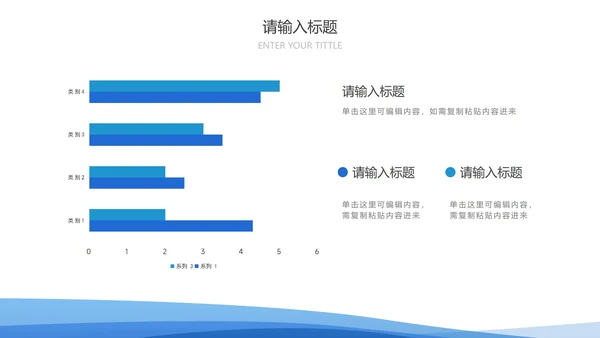 蓝色线条流体简约总结汇报PPT模板