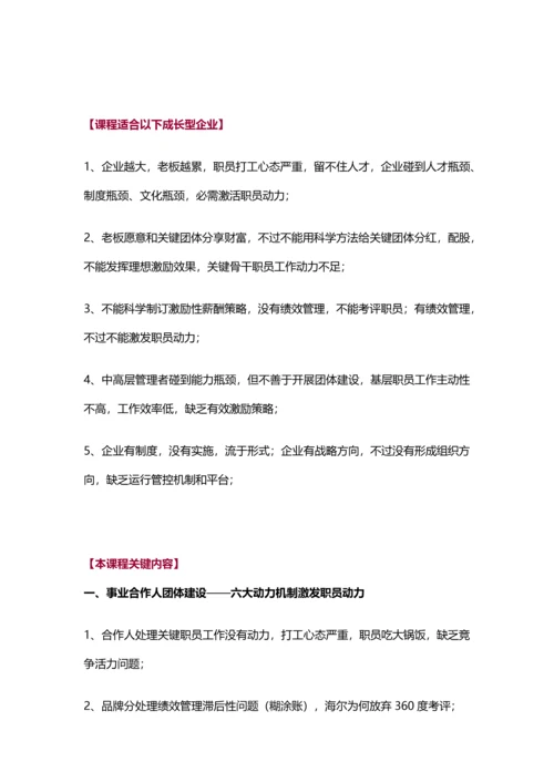 合伙人管理模式系统解决专业方案合伙人管理核心制度.docx