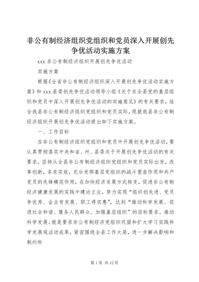 非公有制经济组织党组织和党员深入开展创先争优活动实施方案 (5).docx