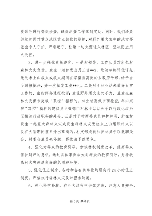 乡镇森林防火工作情况汇报_1.docx