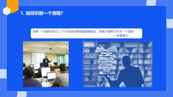 公司流程管理培训蓝色通用PPT模板