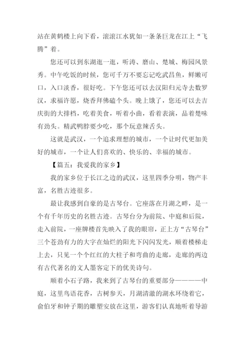 我爱我的家乡武汉作文.docx