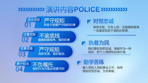 忠诚正义秉公执法公安警察动态PPT