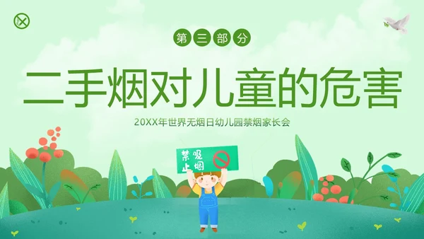 世界无烟日幼儿园禁烟家长会PPT课件