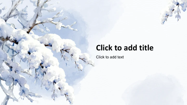 二十四节气冬至PPT主题