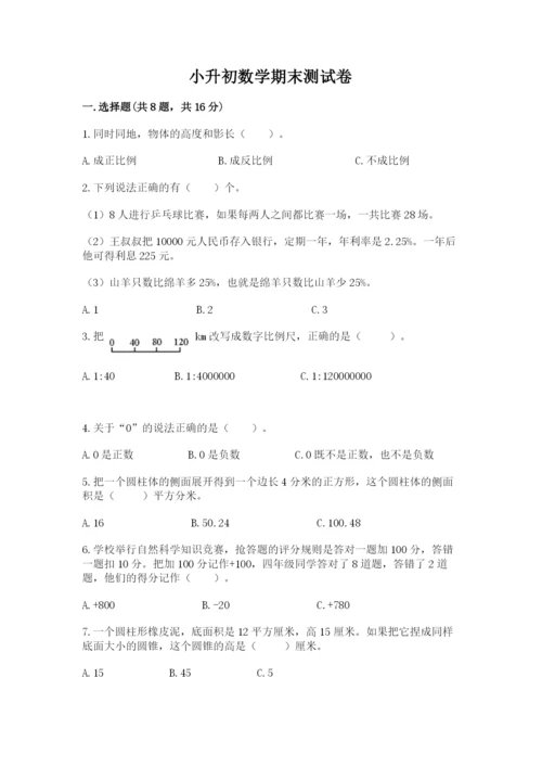 小升初数学期末测试卷（a卷）.docx