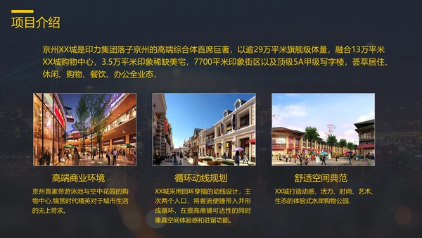 品牌手册商业街招商手册PPT模板