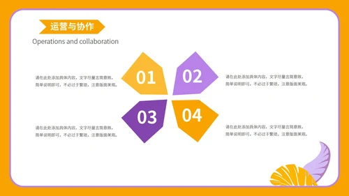 橙色卡通简约商业营销策划方案PPT模板