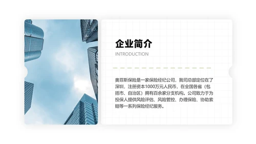 白色商务风金融企业综合保险产品介绍说明会