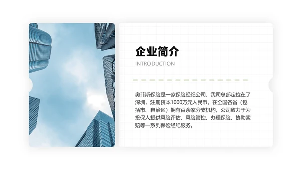 白色商务风金融企业综合保险产品介绍说明会