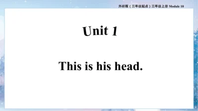 Module10 Unit1 This is his head 课件 (共57张PPT)