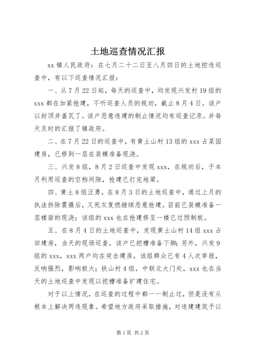 土地巡查情况汇报.docx