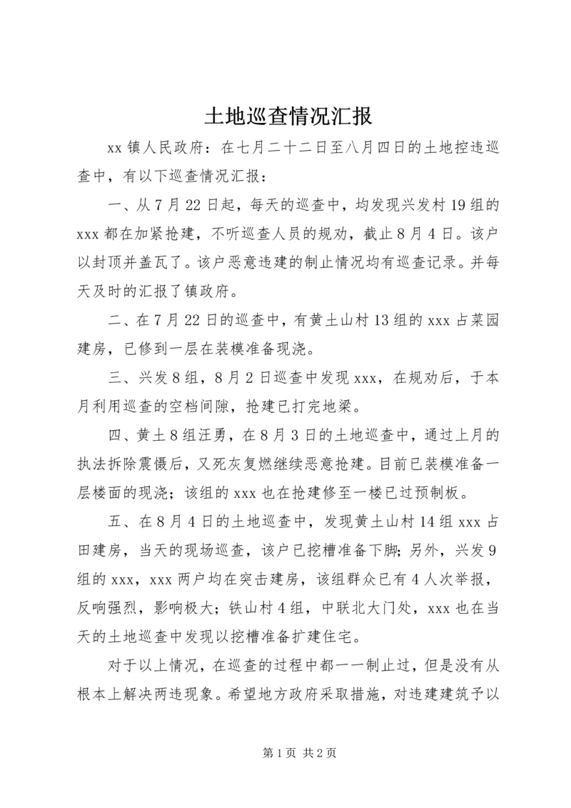 土地巡查情况汇报.docx