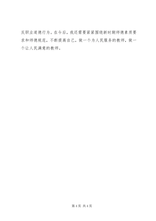 学习《违反教师职业道德行为处理办法》心得体会_1.docx