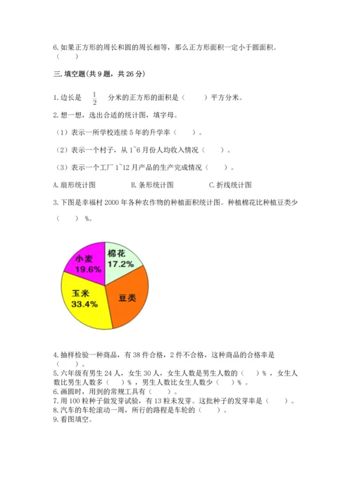 小学数学六年级上册期末测试卷（考试直接用）word版.docx