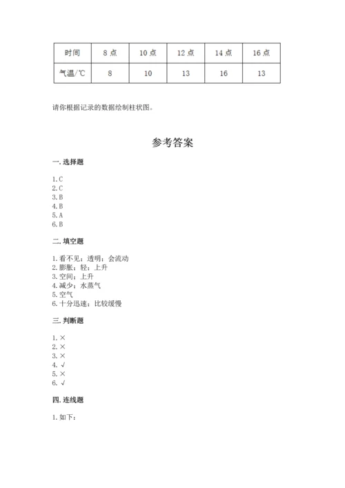 教科版三年级上册科学期末测试卷含答案【新】.docx