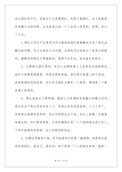 2022公司户外拓展训练心得体会.docx