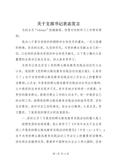 关于支部书记表态发言.docx