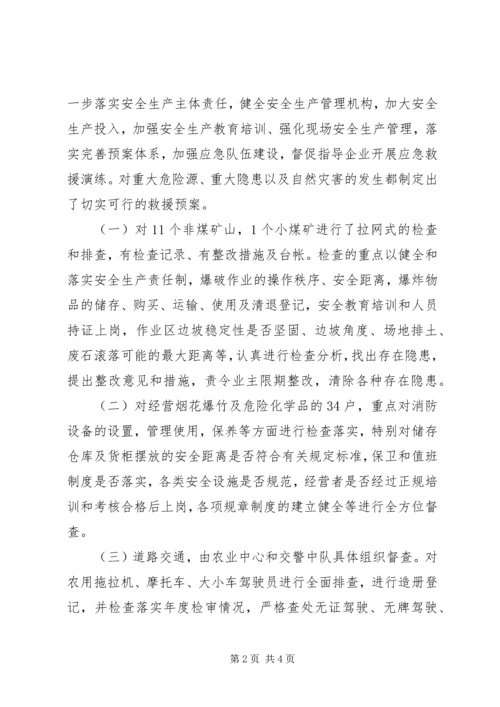 乡镇安全生产百日督查专项行动工作总结.docx