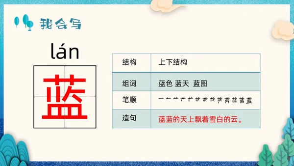 蓝色剪纸小学语文二年级下册PPT课件祖先的摇篮PPT模板宣小学语文二年级下册课件