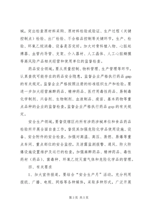 食品药品安全检查指导方案.docx