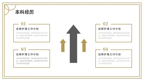 金色灰色简约研究生复试PPT模板