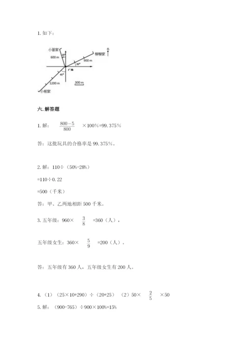 小学数学六年级上册期末考试试卷含答案【突破训练】.docx