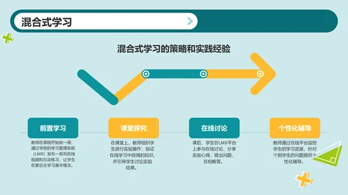 绿色插画风教育技术研讨会PPT模板