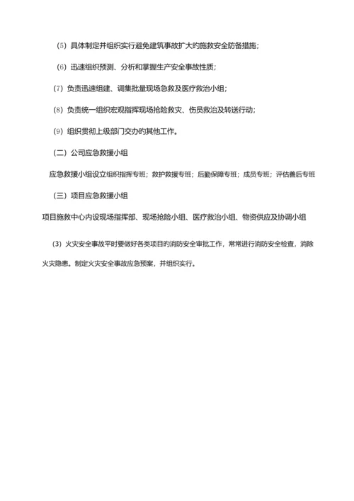 优质建筑企业五大伤害应急救援专题方案.docx