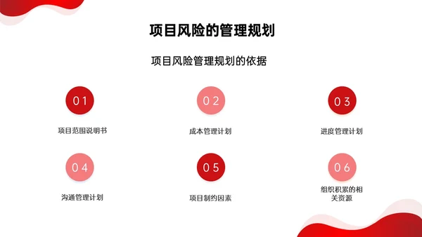 红色形状简约实拍项目风险管理pptpmp项目管理项目管理流程pmp项目管理（补充）