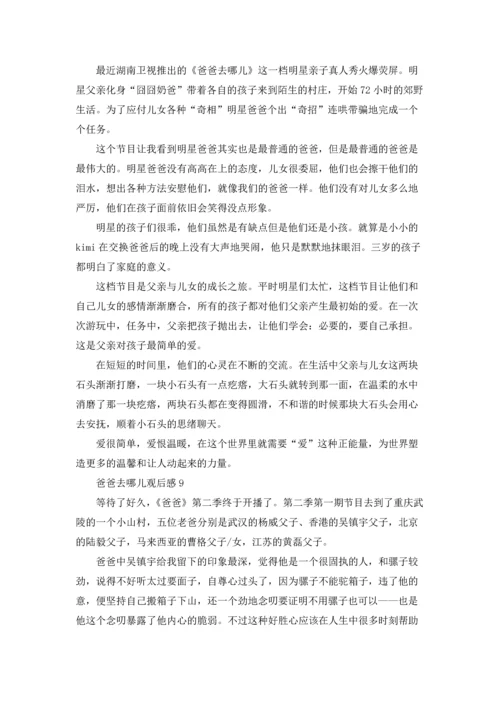 爸爸去哪儿观后感合集15篇.docx