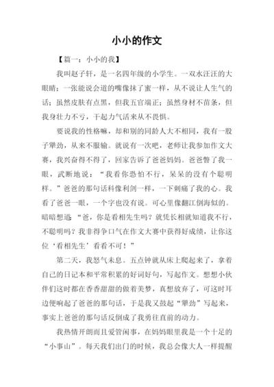 小小的作文0.docx