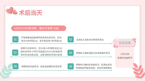 红色插画风简约风子宫肌瘤护理查房疾病护理培训PPT妇科