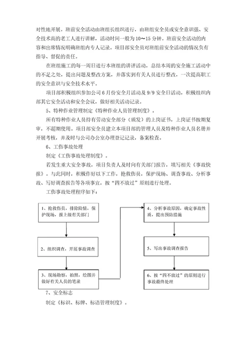 项目部安全管理体系