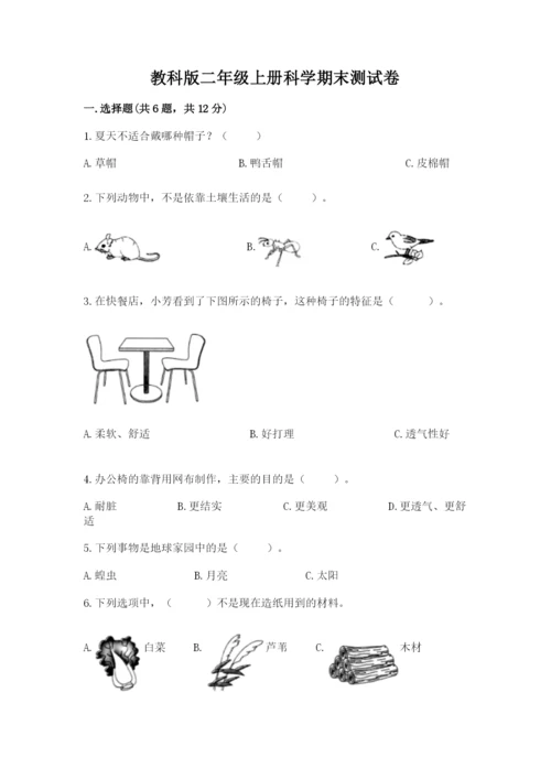 教科版二年级上册科学期末测试卷精品【典型题】.docx