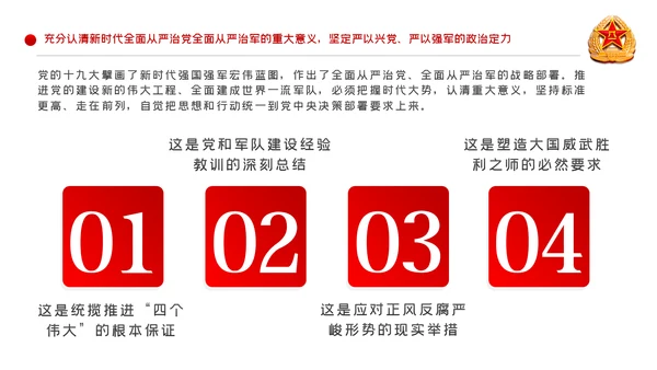从严治军传承红色基因担当强军重任部队党课PPT