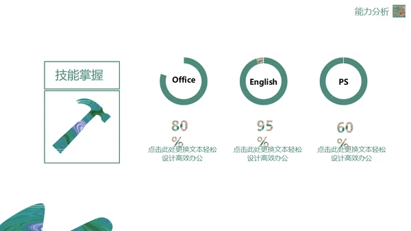 绿色流体渐变风职业规划通用PPT模板