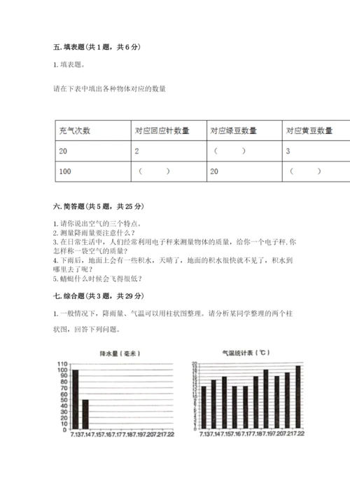 教科版三年级上册科学期末测试卷精品加答案.docx