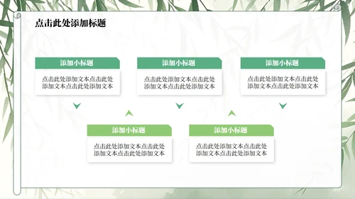 绿色水墨中国风日行一善主题班会PPT模板