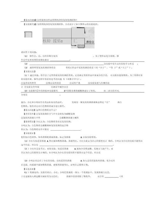 完整版NaOH变质问题