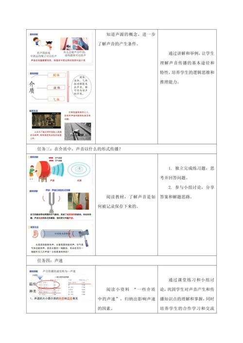 【大单元教学】2.1教学设计+作业设计：声音的产生与传播 八上第二章《声现象》大单元整体设计（人教版