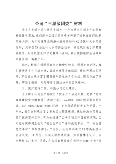 公司“三星级团委”材料 (2).docx