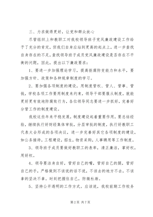 成员党风廉政建设谈话纪要.docx
