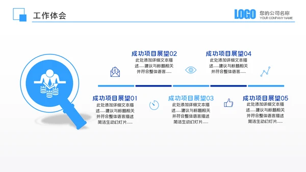 年中总结商务风季度月度工作述职报告汇报PPT